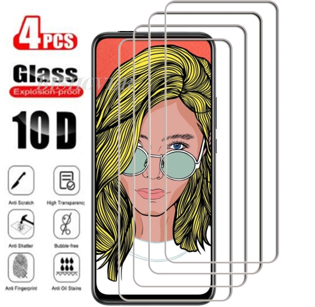 

4 шт. закаленное стекло для Huawei Y9 Prime 2019 6,59 "HuaweiY9Prime P Smart Z Защитная пленка для экрана телефона 9H