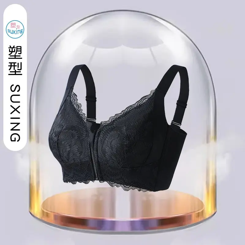 MOYISU Soutien-Gorge a Zip Devant 75-95 - Sans Armature Anti Affaissement Grandes Poitrines, Correzione Confort Dos Lisse 34-42