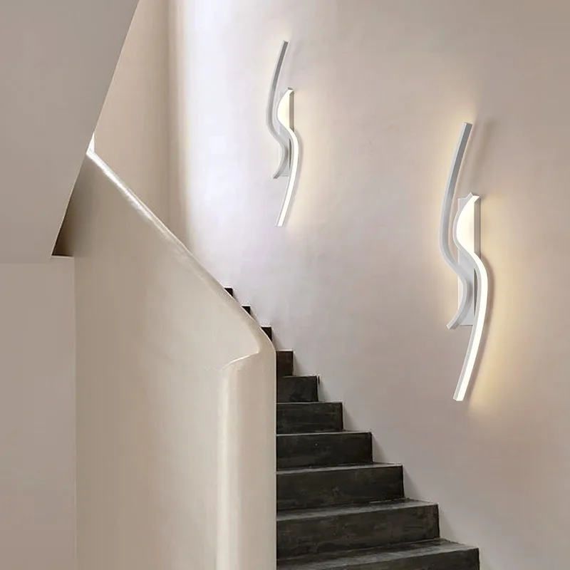 Applique Murale LED au Design Moderne, Luminaire Décoratif d'Nik, Idéal pour Salon, Arrière-plan de Télévision, Allée, Chambre à Coucher, oral et