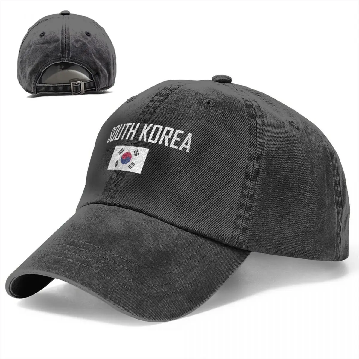 Flag of SOUTH KOREA Baseball Caps Unisex Soft Casquette Cap Fashion Denim Hat Vintage Adjustable Dad Hat