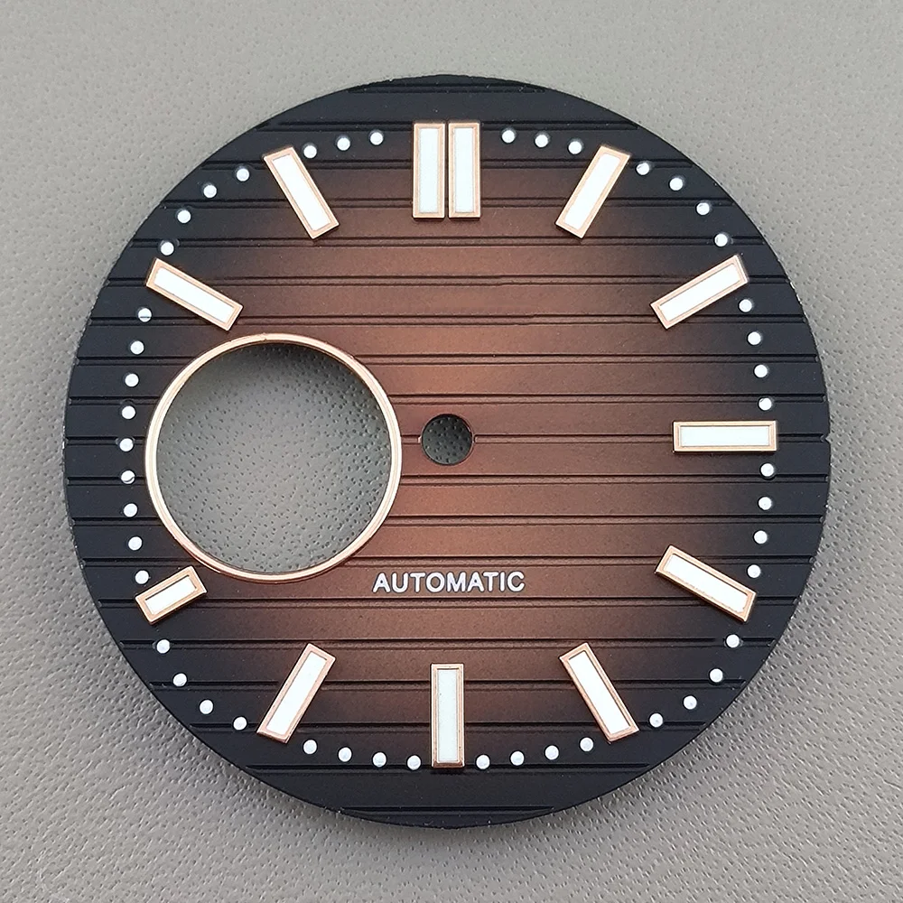 NH38 الاتصال الهاتفي 30.5 مللي متر نوتيلوس الطلب ساعة الاتصال الهاتفي الأخضر مضيئة مناسبة ل NH35 ساعة يد تعمل بالحركة اكسسوارات ساعة أداة إصلاح #4