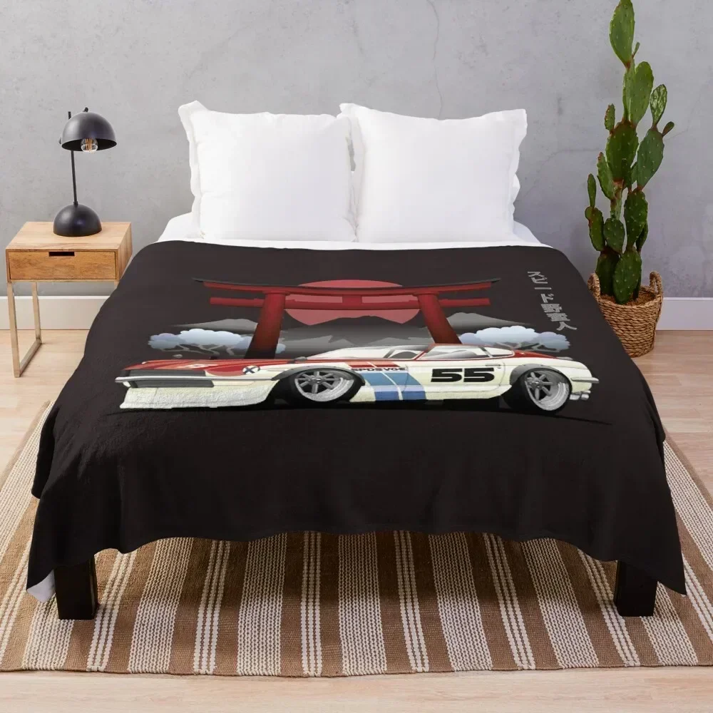 Datsun Z Throw Blanket Stain Resistant Cozy Warm Blanket