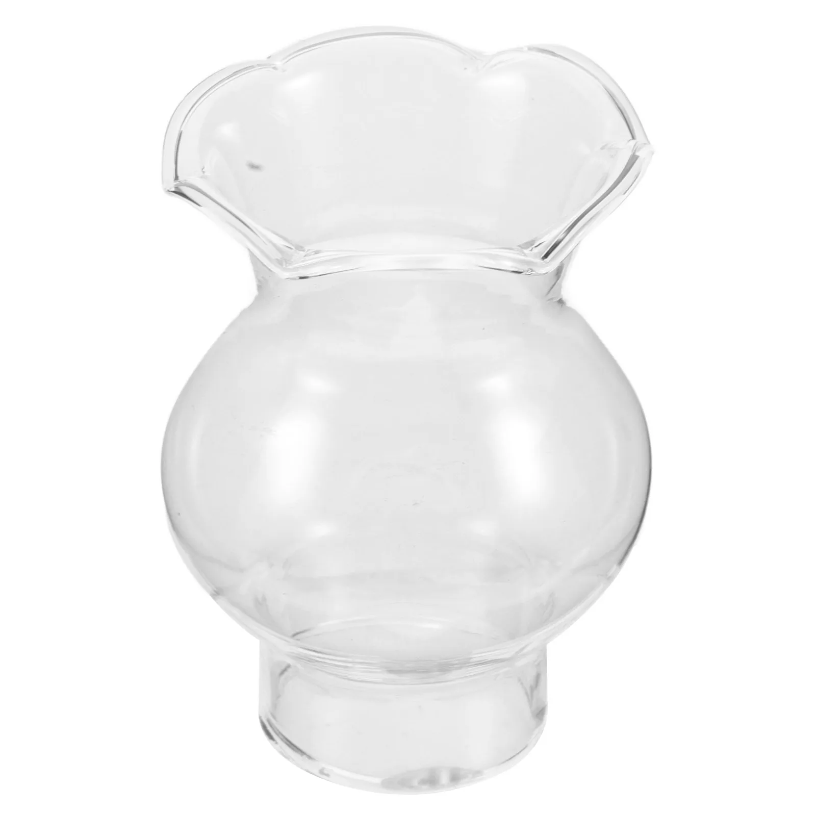 مدخنة غطاء زجاجي شفاف غطاء مصباح زيتي مدخن للمصابيح الكهربائية متجمد كورب ديكور عتيق