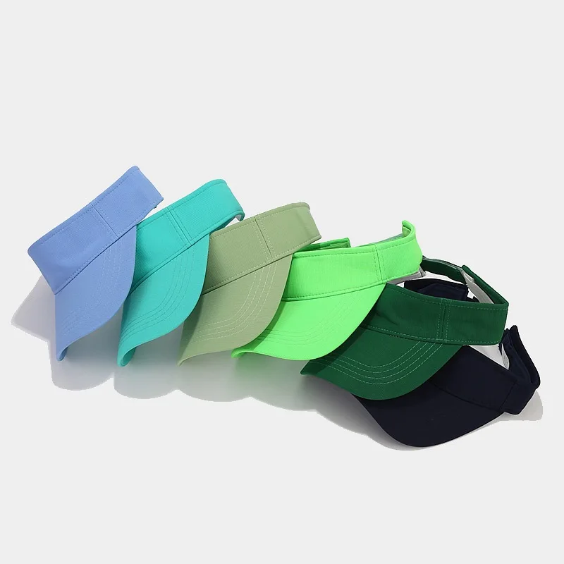 Sommerhüte für Damen, einfarbig, mit Visier, offener Kopf, Sonnenschutz, kurzes Visier, schlichter Stil, Sommerhüte für Damen und Herren, Unisex – Detail 4
