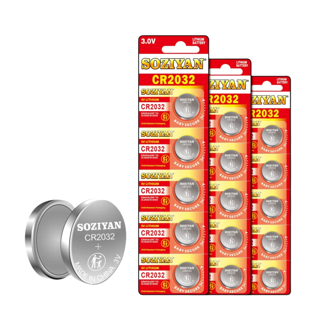 5-100PCS 3V CR2032 Button Cell Batteries CR 2032 DL2032 BR2032 KL2032 ECR2032 Lithium Button Battery For Watch Remote Key