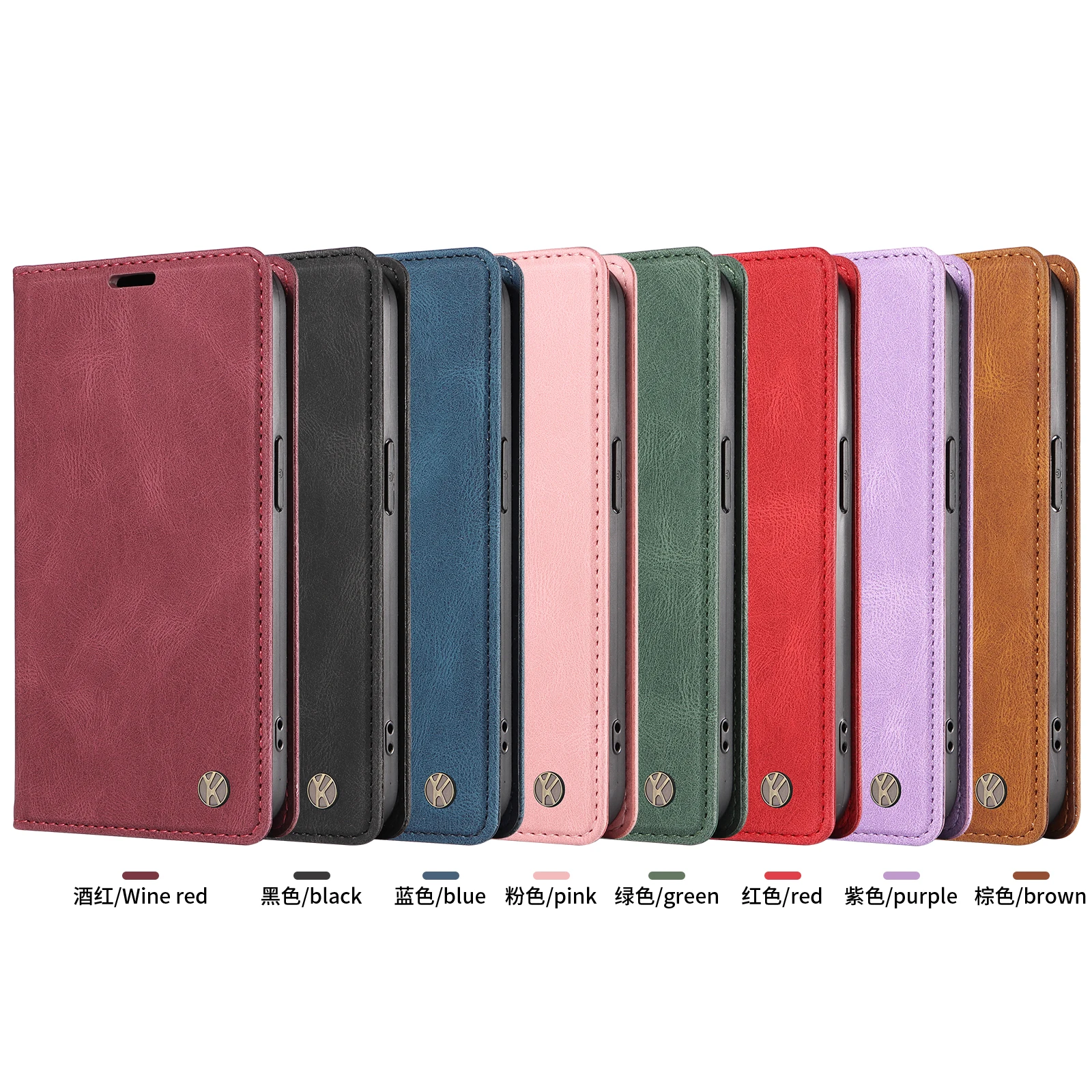 

YIKATU Leather Magnetic Phone Case Suitable For iPhone11 Pro/Pro Max iPhoneX XS/XR Dual Card Slot+1 Wallet Single Folding Pocess