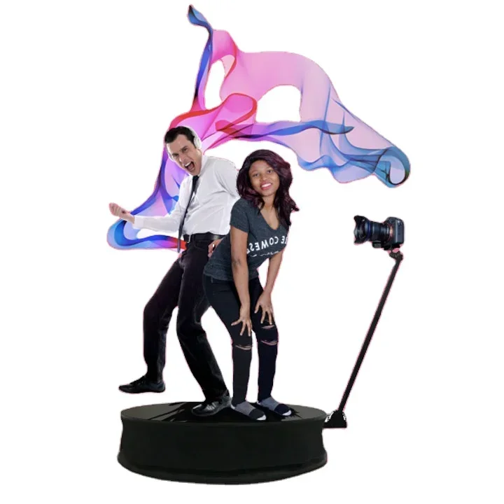 

Spinning 360 Photo Booth Video Portable Revolve 360 Photobooth With Ring Light HOT SALES