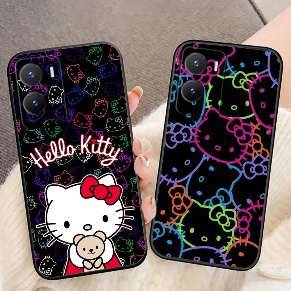 Cartoon Hello Kitty Cute Cat Phone Case For VIVO S1 V15 V17 V20 V20SE V21 V23 V23E V25 V25E V27 V27E V29 V29E V30 PRO Case Funda