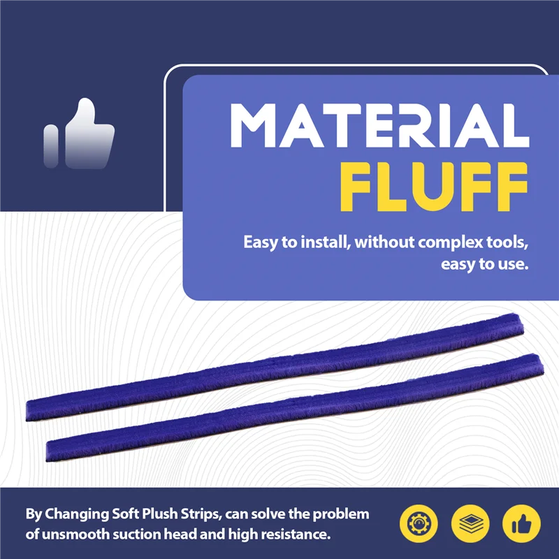 

Soft Plush Strips For Dyson V6 V7 V8 V10 V11 Vacuum Cleaner Soft Roller Head Replacement Accessories Parts(6Pcs )-HGSW