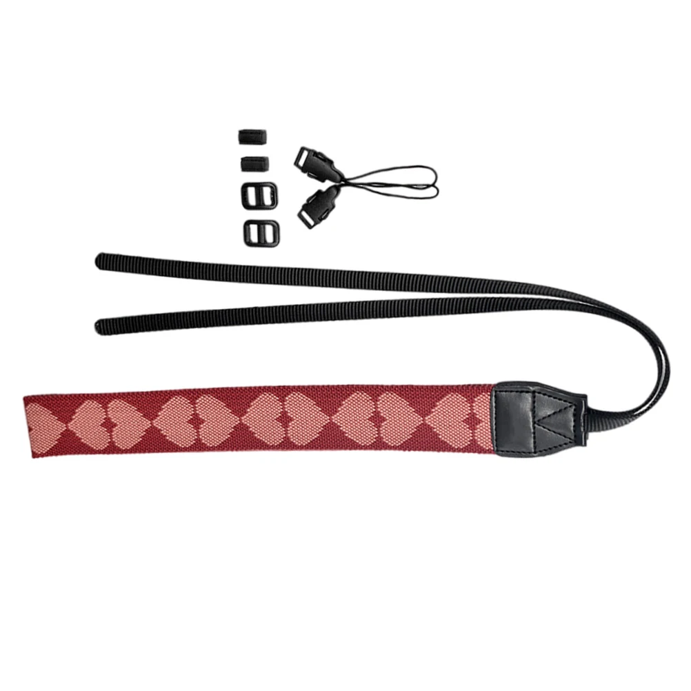

Adjustable Heart Design Camera Neck Strap Durable High-Grade Material Comfortable Shoulder Belt For Dslr Digital Cameras Fashion