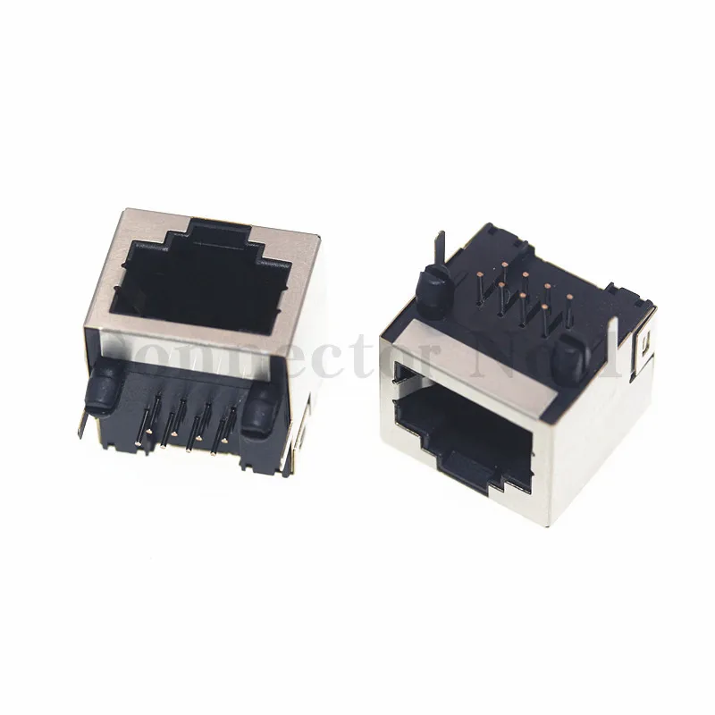 10PCS Network Interface RJ45 Socket No Lamp Female 8P8C Cable Socket