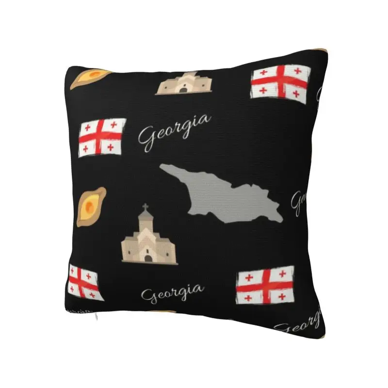 Custom Georgia Flag Mao Nordic Throw Pillow Cover Decoration Georgian Proud Patriotic Sofa Cushion