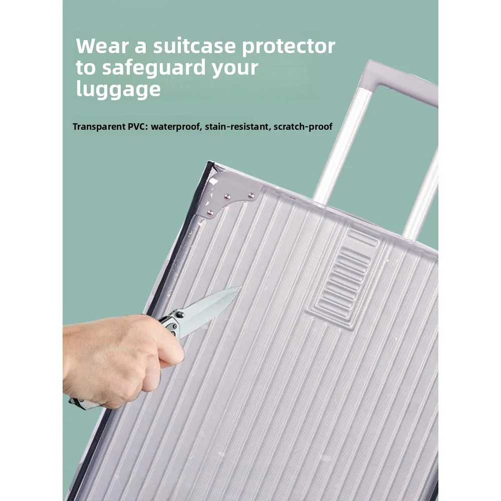 Transparent Luggage Cover Protective Dustproof  for Check-in Travel Suitcase Transparent Bag Guard against Scratches