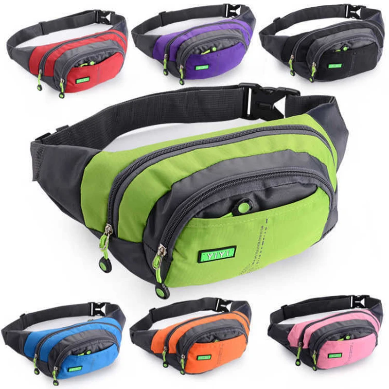 Travel Waist Bag Zipper Outdoor Sports Shoulder Bag Men's and Women's Waterproof Fashion Large-capacity Adjustable