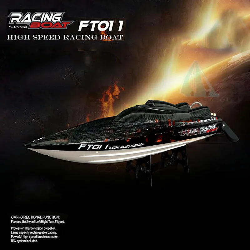 RC Speed Ship Model Electric Remote Control High Speed Racing Boat 65CM Racing Boat Model Toy Gift Finished Boat Model