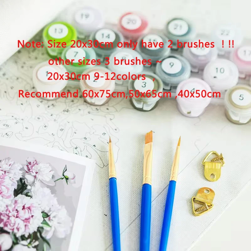 1pc frameless Modern Diy Painting By Numbers With Fruit Landscape Handpainted Acrylic Paint By Numbers For Home Decors - view 3