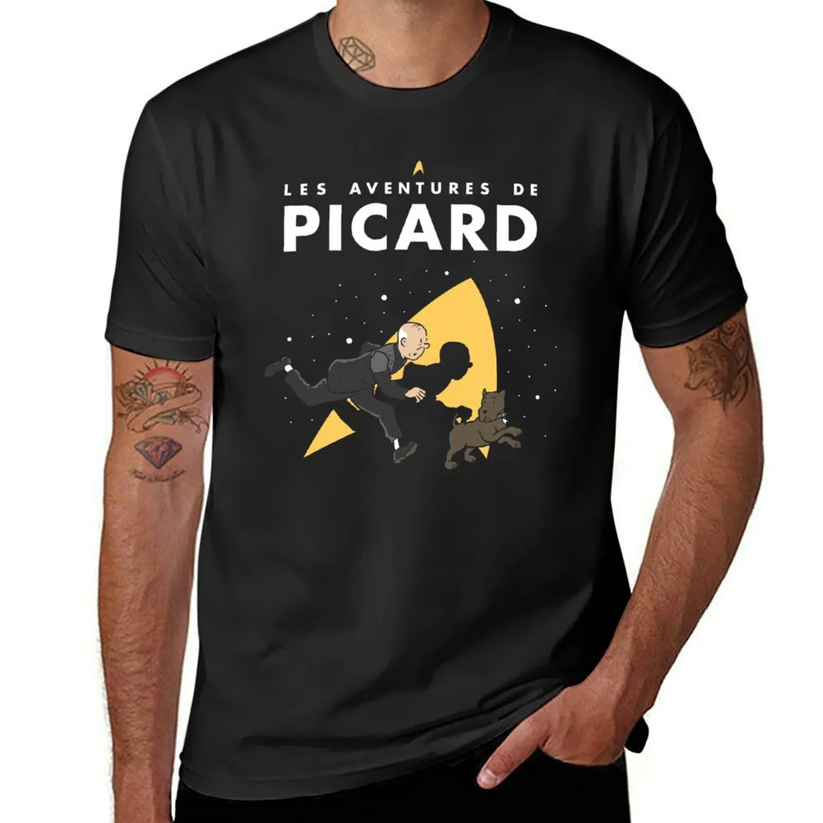 Les Aventures De Picard (Collab With G! R) T-shirt Heavyweights quick-drying Oversizeds Men Clothing