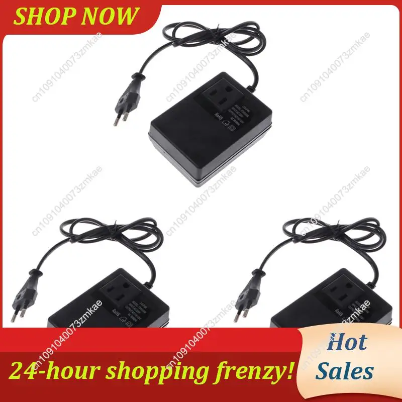 Daily Sale 3X 200W AC 220V To 110V Reduce Transformer Convert Travel Power EU Plug Adapter