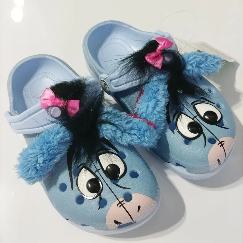 

Pooh Bear Eeyore Outdoor Beach Slippers Sandals Breathable Summer Clogs - Lightweight Non-Slip Garden Shoes For Kids & Adults