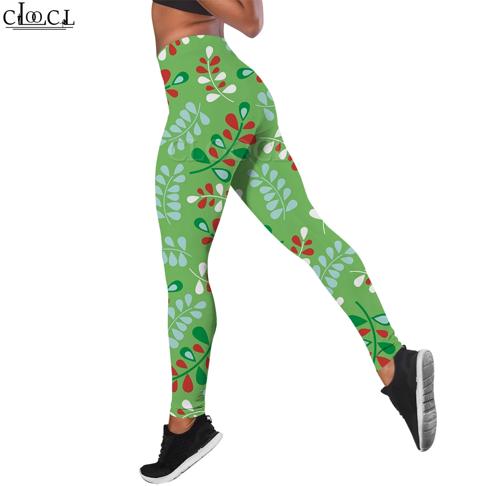 CLOOCL Leggings Mujer Casual Estampado Floral Pantalones de Fitness sin Costuras Scrunch Butt Sexy Yoga Correr Melocotón Cadera Deporte Pantalones de Gimnasio