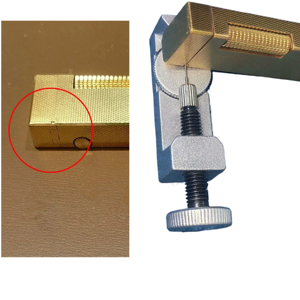 

Dismantle Hinge Pins Tool Metal Base Punch Fit For Dunhill For Dupont Lighter Universal Replace Case Link Pin DIY Repair Tools