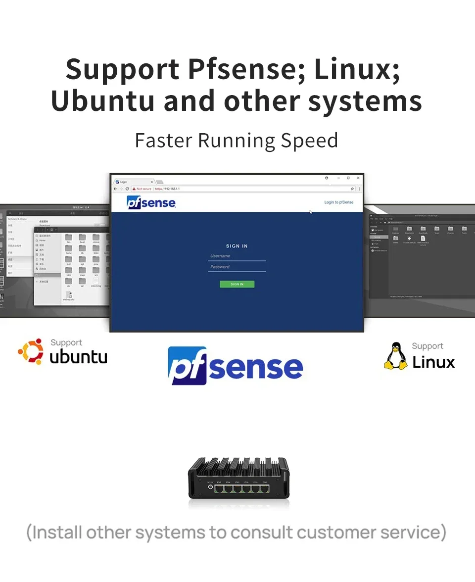 X G31 N100 Soft Router Fanless Mini PC 6x I226 2.5G LAN HD DP PfSense Firewall Appliance ESXI AES-NI