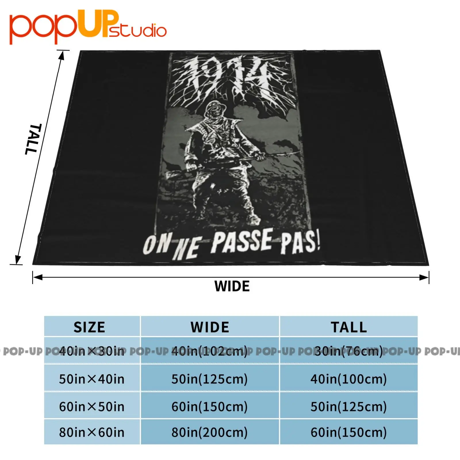 1914 على Ne Passe Pas Bolt قاذف Benediction Paradise بطانية فائقة النعومة لحاف الشتاء غطاء أريكة أغطية السرير