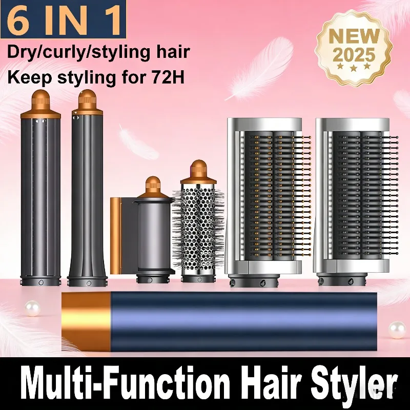 

Профессиональный высокоскоростной фен 6 в 1, щипцы для завивки волос, выпрямитель для волос, инструмент для укладки, отрицательные ионы Mutli-Styler, отрицательные ионы