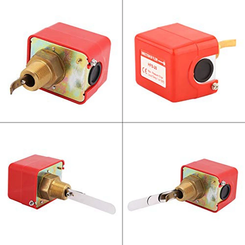 A25F-HFS-20 R3/4 Threaded Propeller Liquid Water Oil Flow Sensor Switch Automatic Control Flow Switch 15A 250V