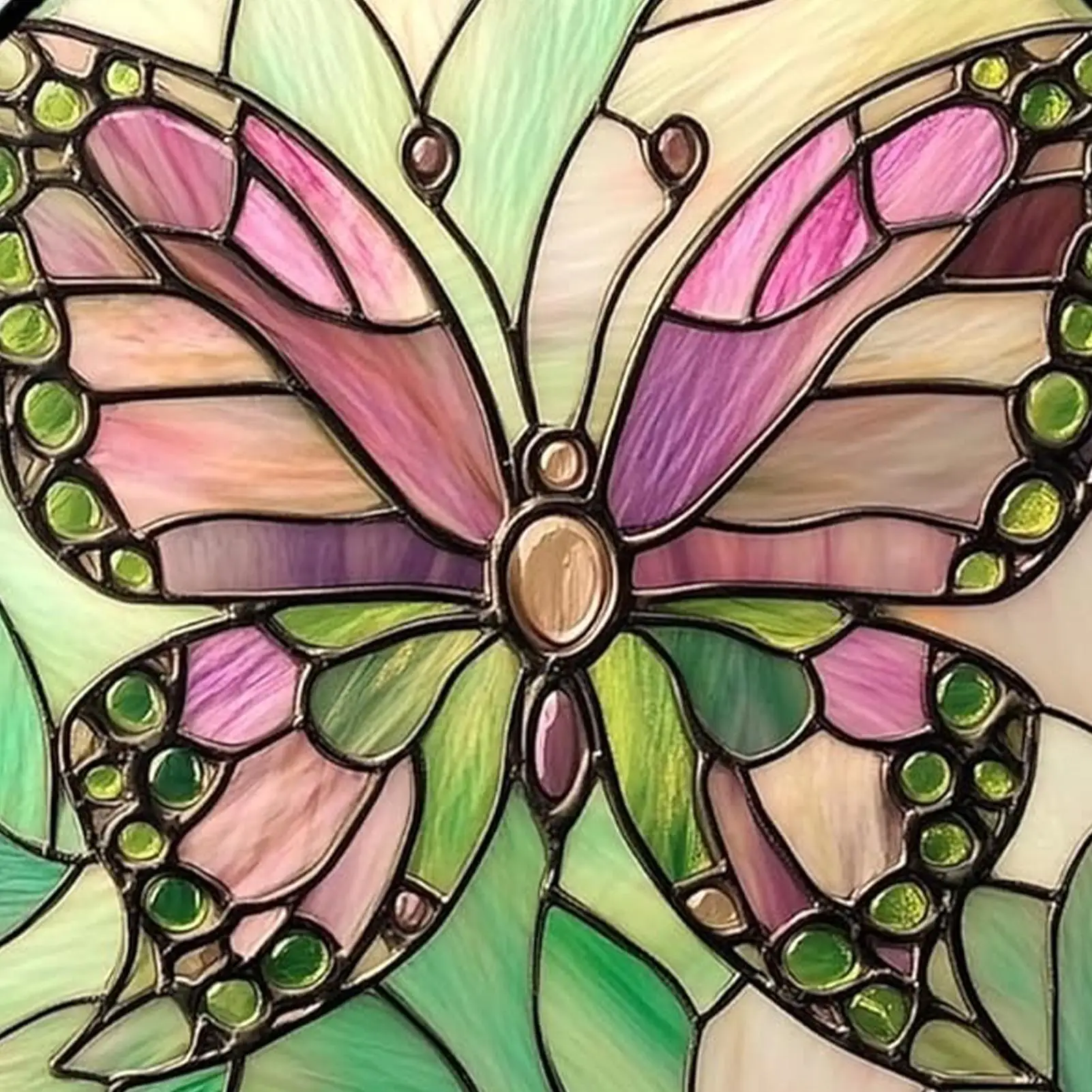 Stained Glass Art 4 Pieces Acrylic Sign 6.3in Animal Ornaments For Tree For Mom Lady Grandma Man Birthday Door Garden Tree Car