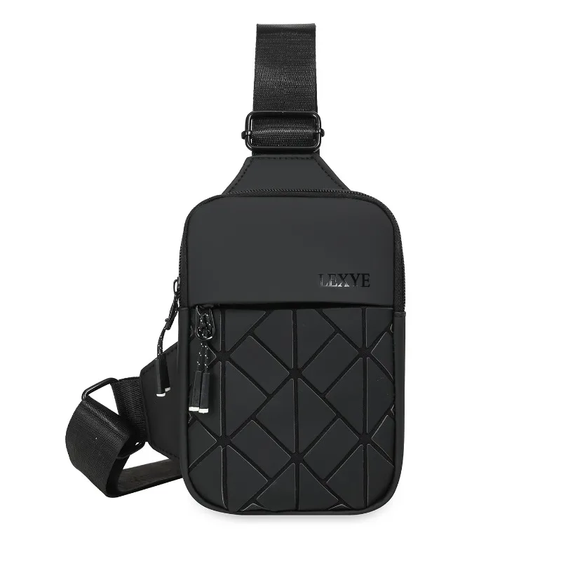 New Universal Crossbody Small Bag Casual Rhombus Grid Shoulder Fashion Mobile Phone Breast Bag Premium Crossbody Bag image 5