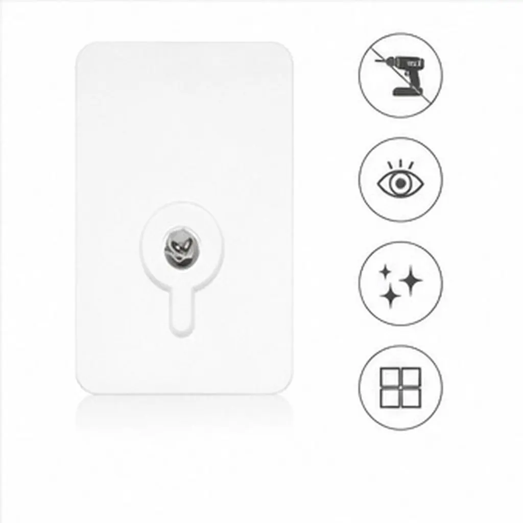 12Pcs Non-Trace Invisible Hooks Punch Free Wall Picture Hanging Kit Strong Drywall Mounts for Photos Keys Umbrellas Clothes
