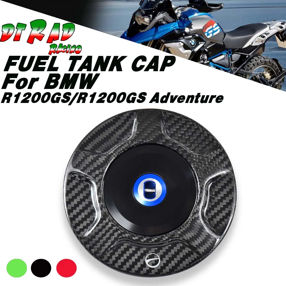 For BMW R1200GS 2008-2012 R1200GS Adventure 2007-2012 High-Quality Carbon Fiber Fuel Tank Cap With Key Motorcycle Oil Gas Cover