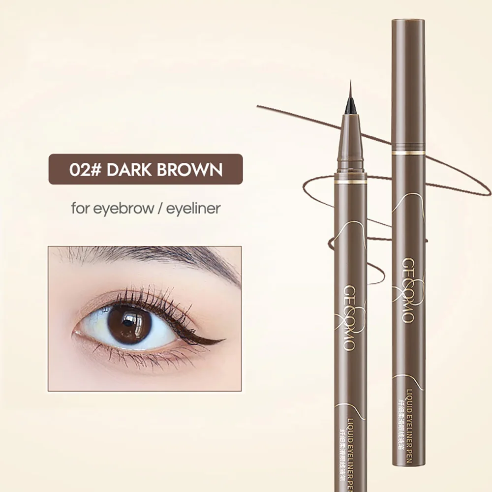 0.01mm Super Slim Quick Dry Liquid Eyeliner Waterproof Long Lasting Color No Smudging GECOMO Eyeliner Pencil