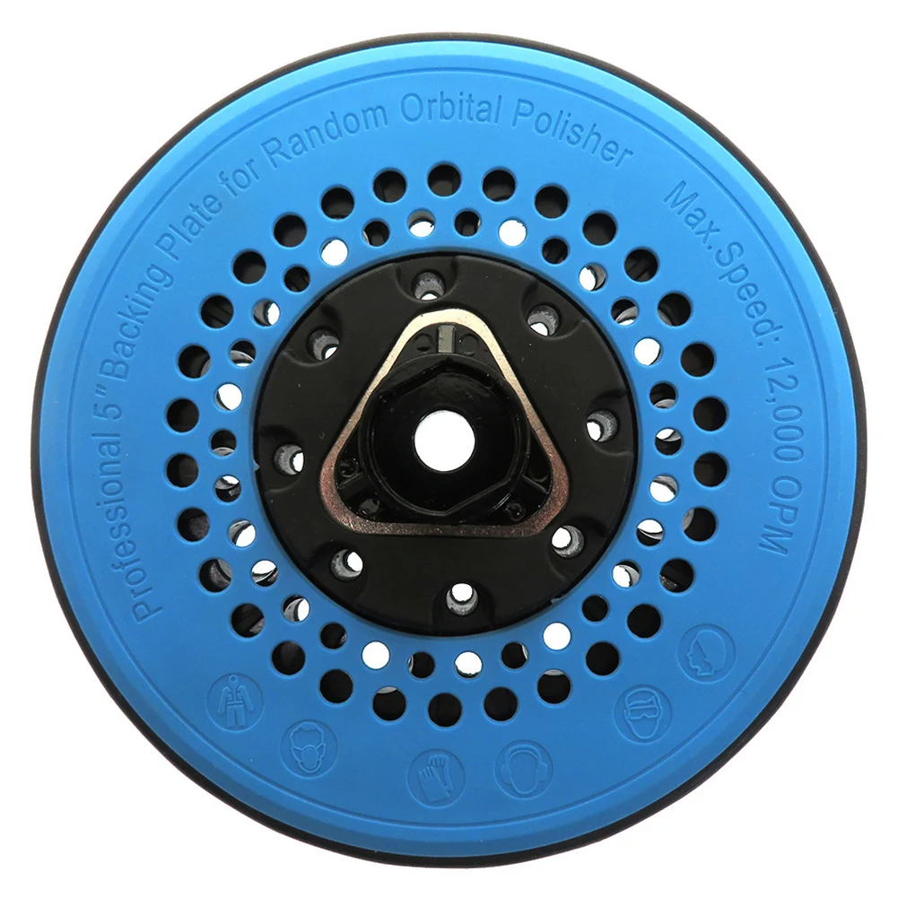 1 قطعة 49 ثقوب الرملي الوسادة 5 بوصة 125 مللي متر 12,000 دورة في الدقيقة دعم الوسادة بولي PU لالجزء من ساندرز المدارية أداة السلطة الملحقات #6
