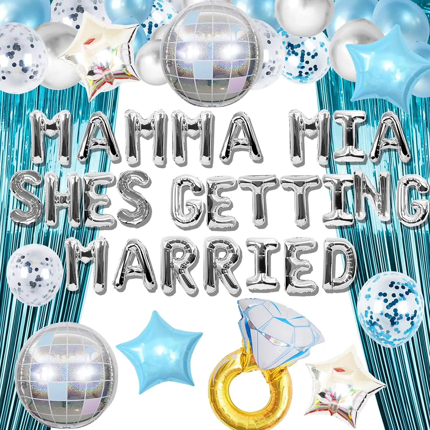 Laventy Mamma Mia Shes Getting Married Bachelorette Decoration Last Disco Party Supplies Mamma Mia Bachelorette Decoration