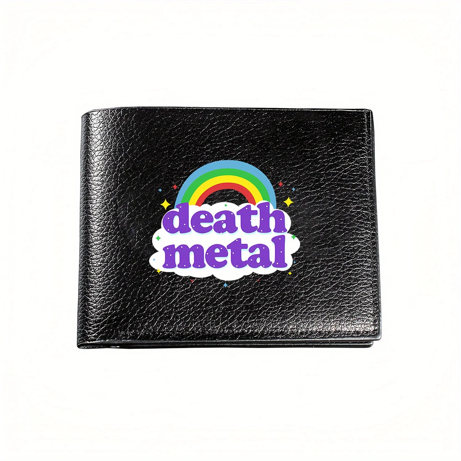 

Rainbow Death Metal Cloud Wallet Business Mens Casual Elegant Simple Practical Quality Wallet Stylish Printing Graphic Creative