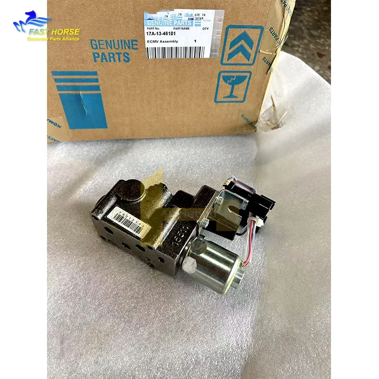 Hangood لقطع غيار الحفارات ECMV ASSY 17A-13-46101 صمام جزء المحرك Assy D155AXI-8 قطع غيار ماكينات البناء #3