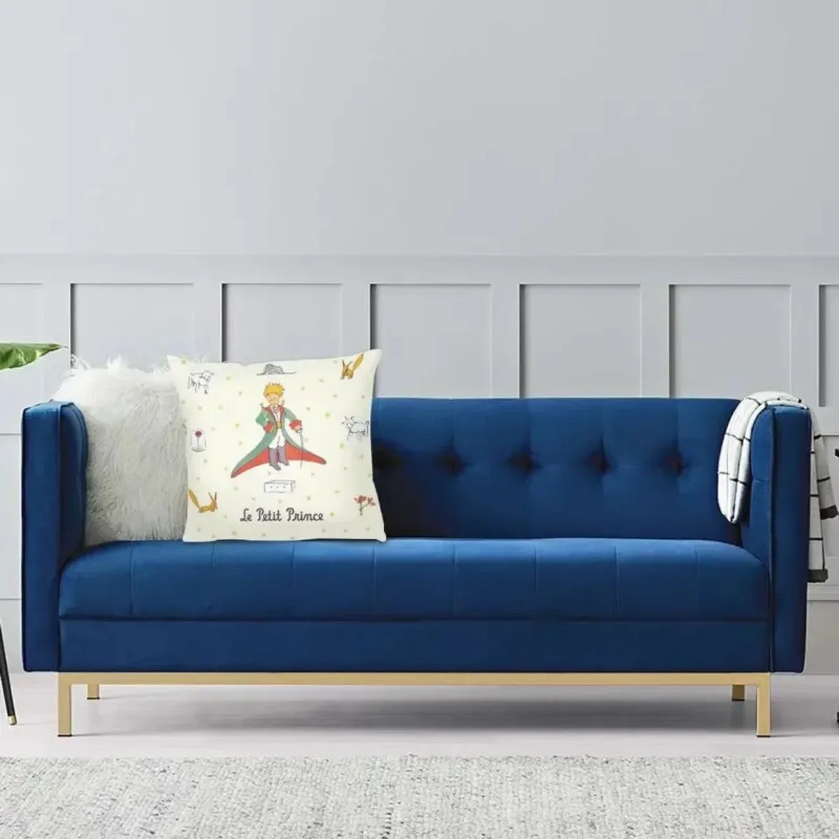 The Little Prince Characters Throw Pillow Case Home Decor Square Le Petit Prince Cushion Cover 40x40 Pillowcover for Living Room image 5