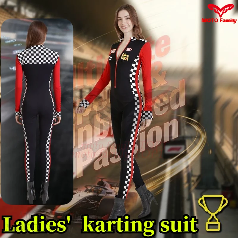 

Racing Suit Racing Girl Racing clothes One-Piece Suit Locomotive Girl Racer Cosplay motorcycle suit