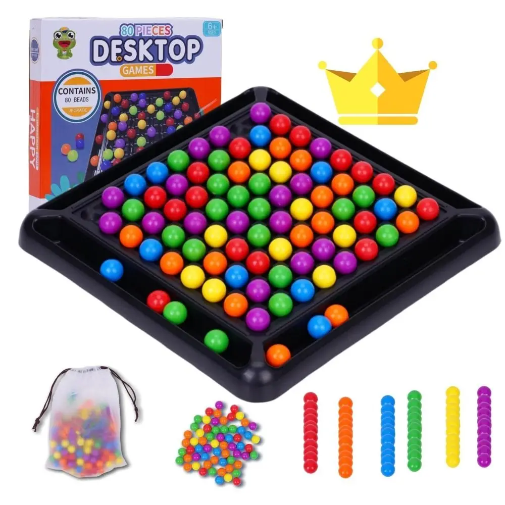 Scacchiera intellettuale in plastica Gioco cerebrale intelligente genitore-figlio Gioco da tavolo Arcobaleno Palla Giocattoli coordinati Gioco di scacchi magico