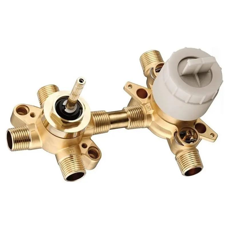 ABDJ-Mixer Shower Valve With Integrated Switching Function, CC/IPS Interface, Stop Valve, For 2 Or 3 Shower Units Control