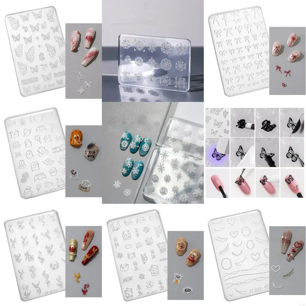 

R3MC Art Силиконовая плесень трехмерная бабочка цветочная кристаллическая смола