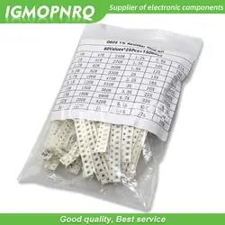 1500 Pcs SMD 0805 Resistors Assorted Set (60 Values x 25 Pcs) 0ohm - 10M Ohm 1/8 Watt 1% High Precision Film Chip Resistance Kit