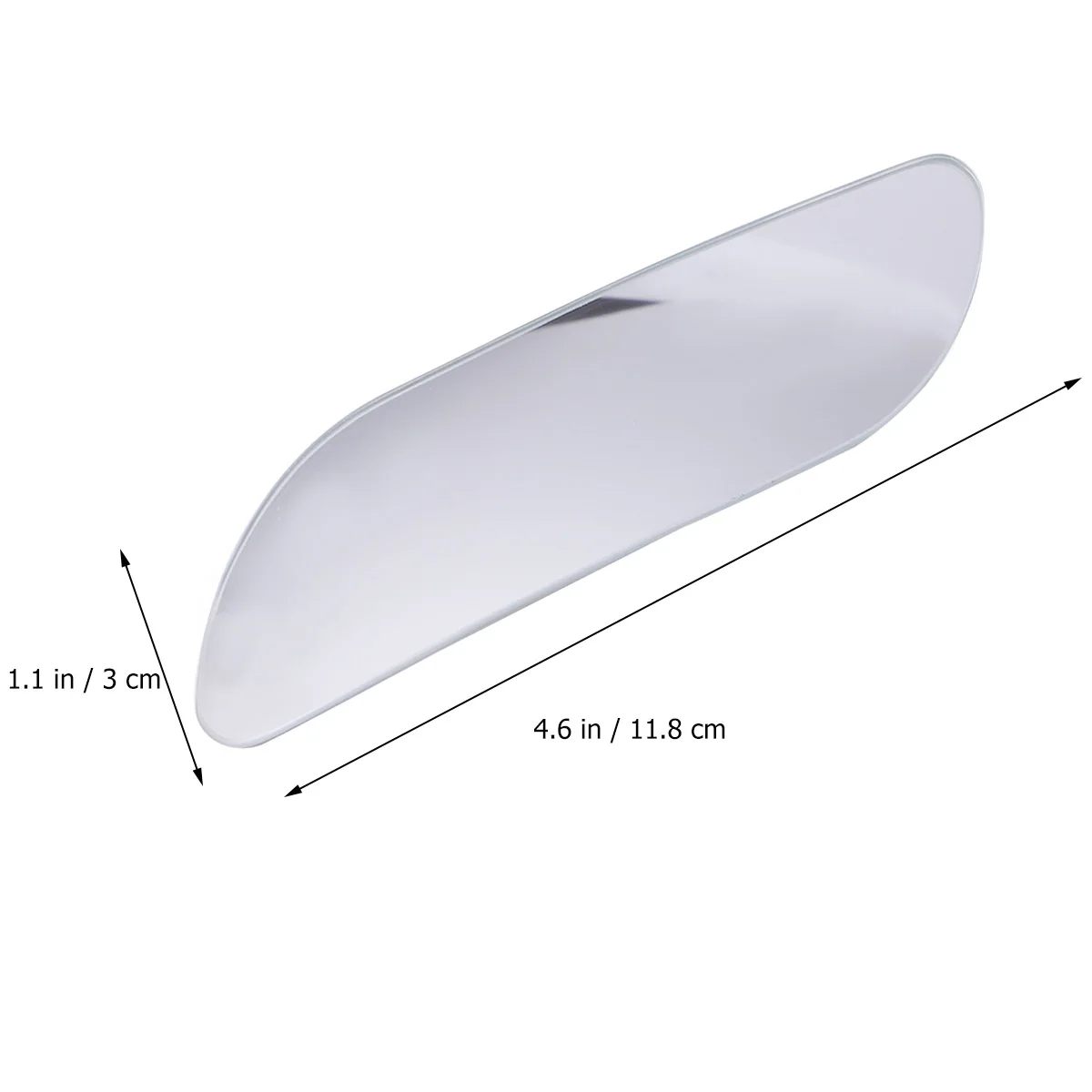 

1 Pair No Edge Mirror For Cars Trucks Wide Angle Rear View Auto Side Mirror Replacement Adhesive Mount White For