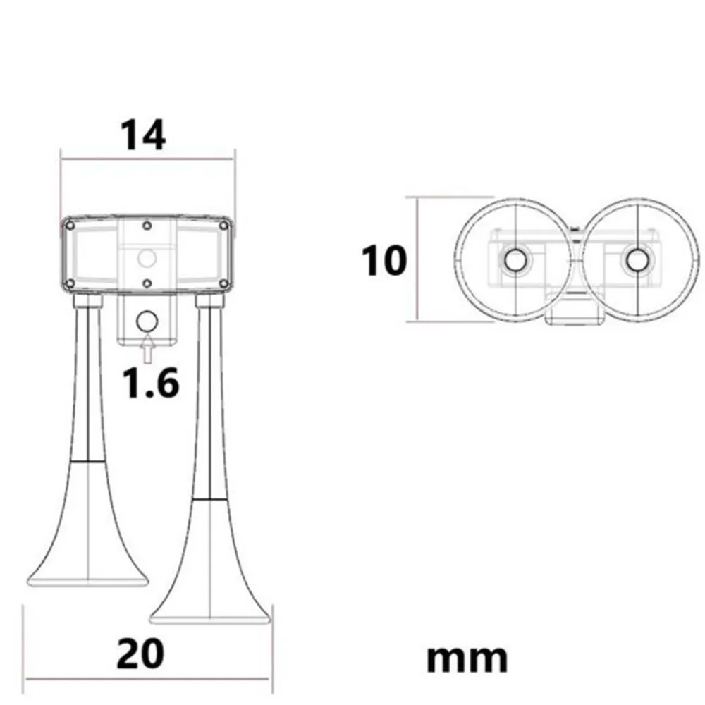 Modello di camion Air Horn decora le parti per il 1/14 Tamiya Scania King Tractor GL Mud Head Simulation RC accessori per auto parti