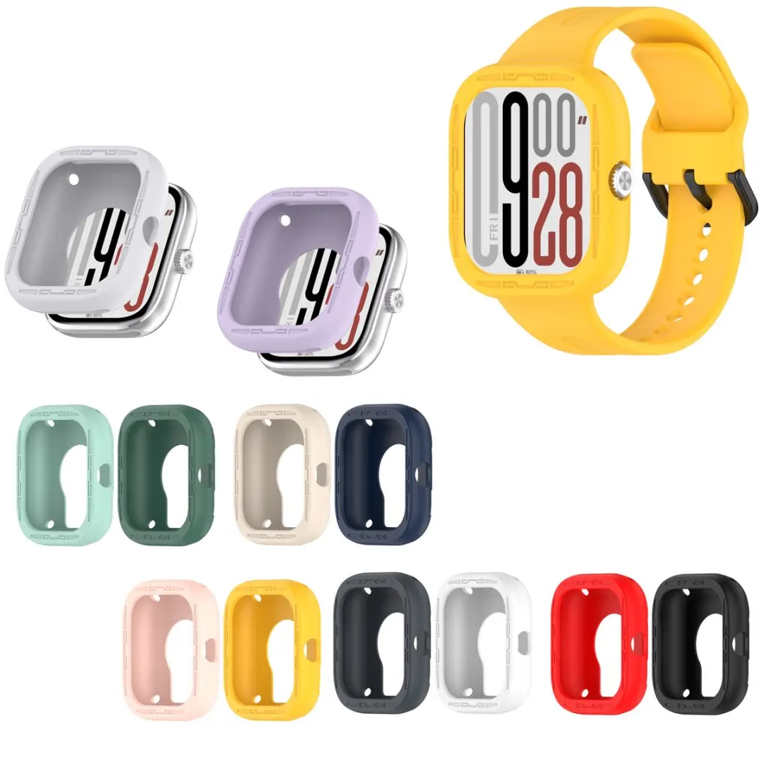 Soft Silicone Protector Case Cover Compatible For Redmi Watch 5 Protective Frame Shell Bumper Anti-scratch Shockproof