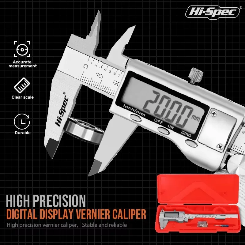 Metal Caliper Digital Pachometer Vernier Caliber Measuring Tools Woodworking Thickness Gauge Depth Electronic Ruler Hand Tool