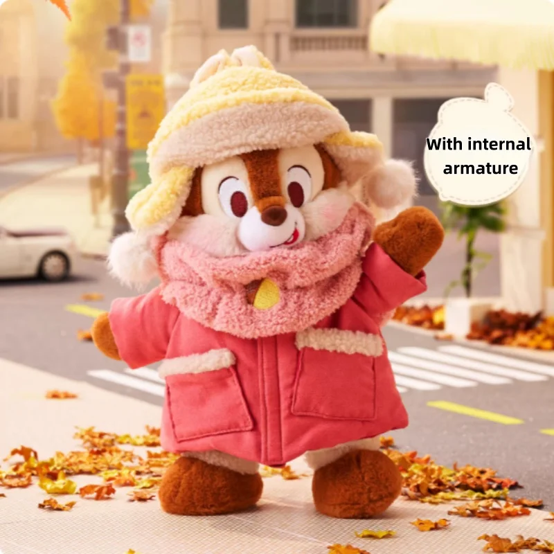 Peluche Invernale Disney Chip 'n' Dale 32cm 2026 - Giocattolo Ufficiale Autentico Articolato e Abbracciabile |   Regali perfetti per il nuovo anno