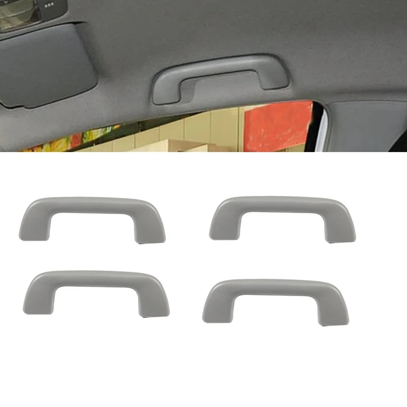 4Pcs Car Inner Roof Armrest Ceiling Pull Handle Door Safety Handle 74610-52020 For Toyota Corolla Yaris Prius